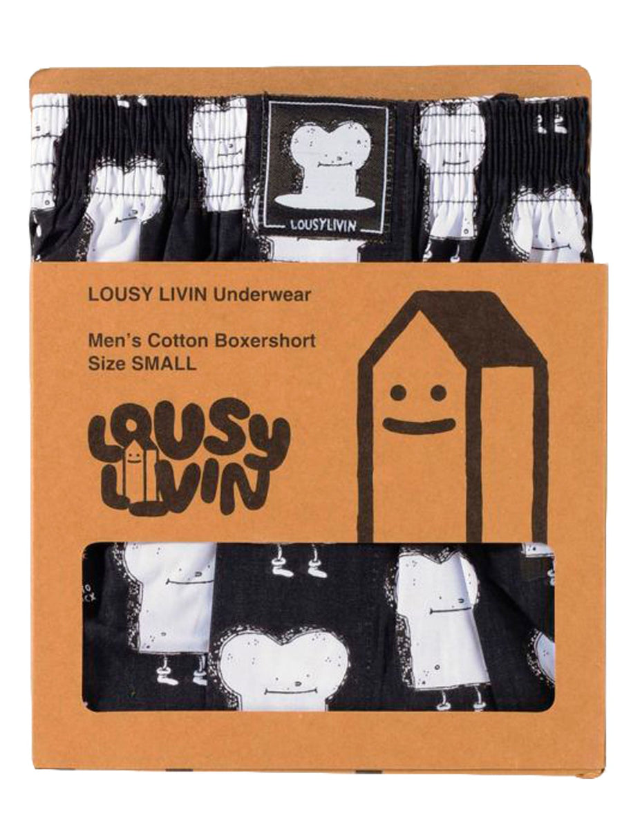 LOUSY LIVIN BOXERS TOAST BLACK