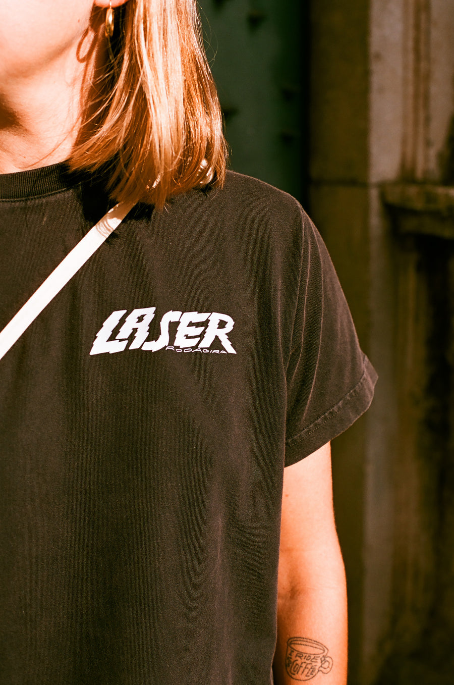 LASER X RODAGIRA TEE FADED BLACK