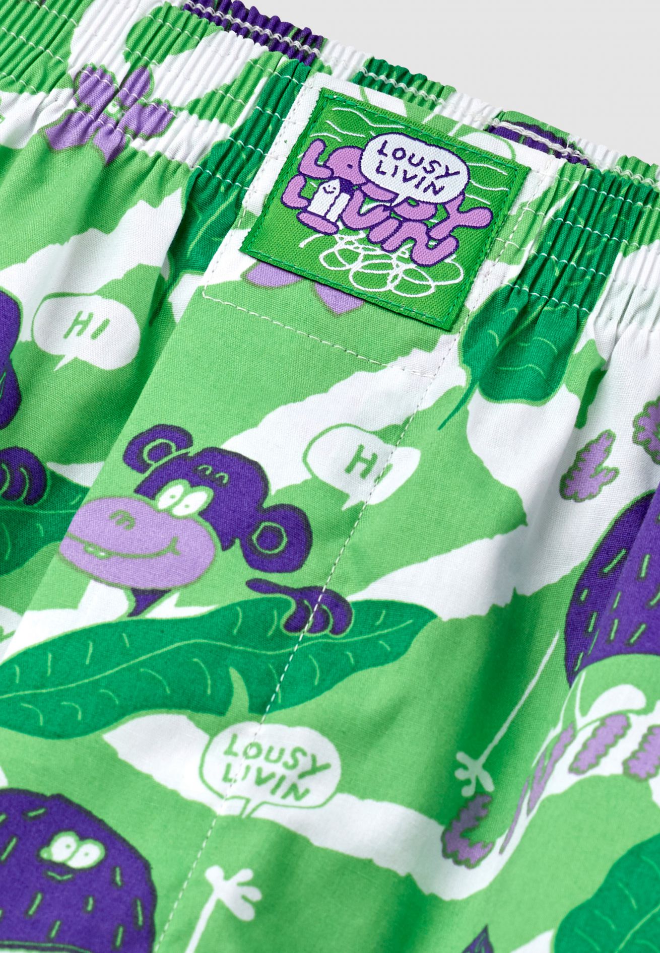 Boxer Lousy Livin Motif Bananes Et Ananas – 100% Coton, Tailles S à XL, Neuf Avec étiquettes