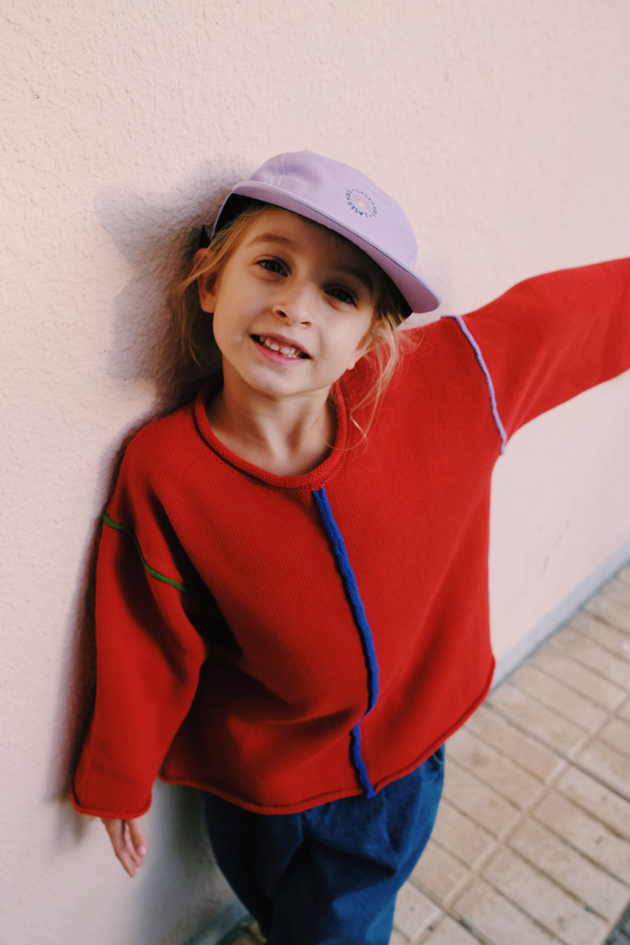 LASER KIDS 5 PANEL HAT LILAC