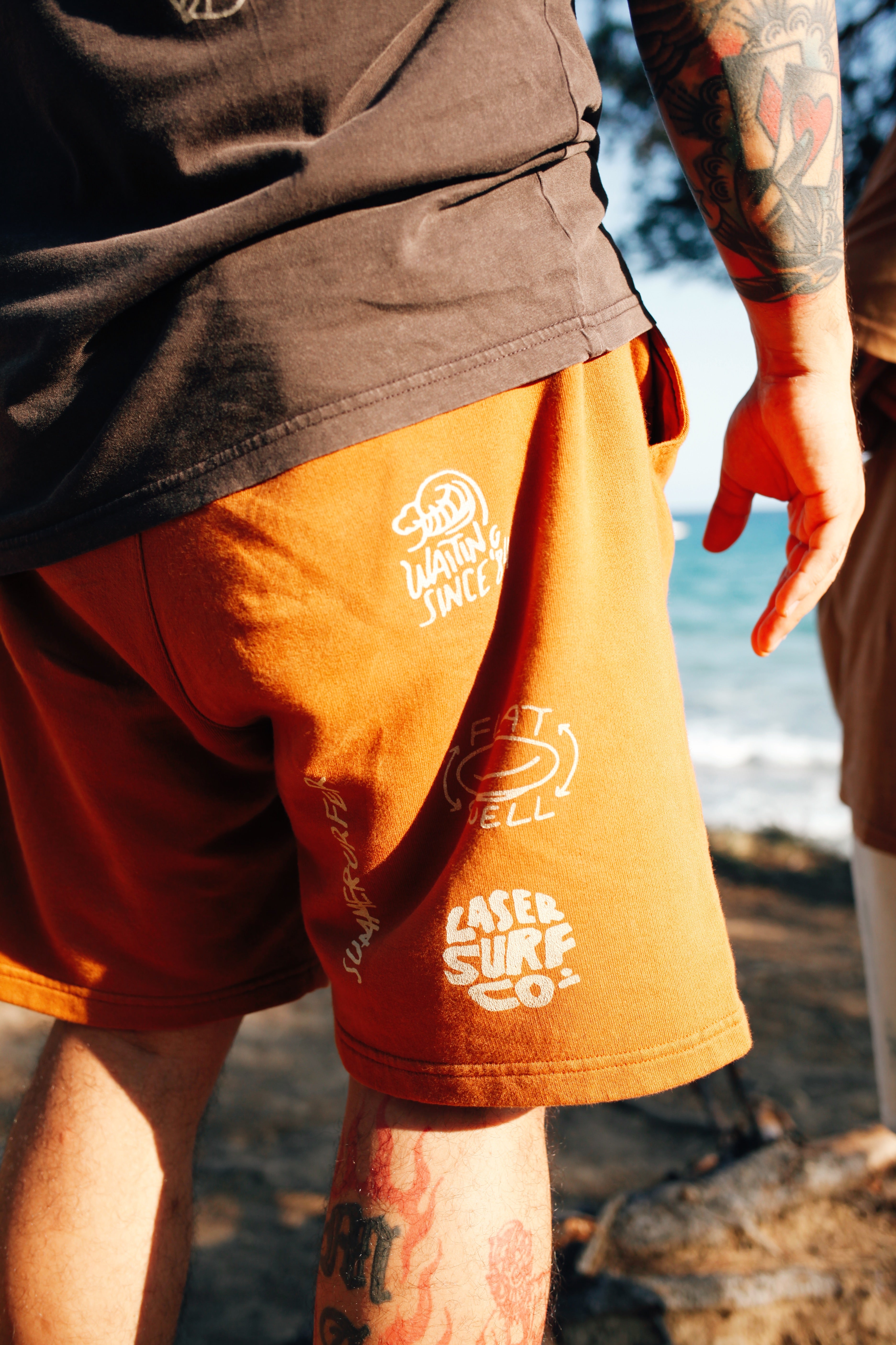 LASER SURF CO READY MADE SHORTS CINNAMON – LASER BARCELONA