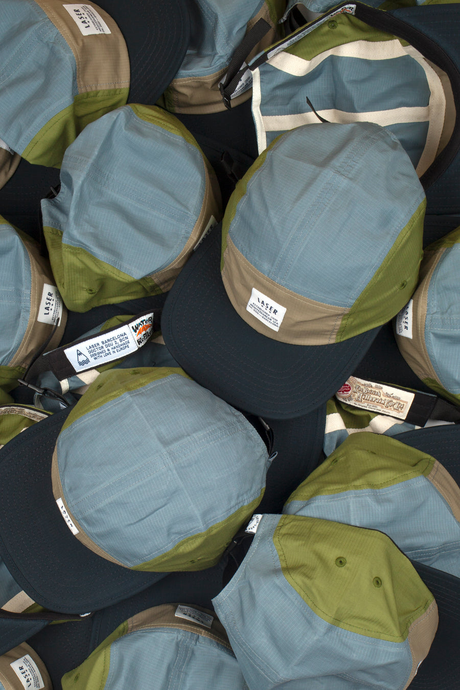 BORNE RIPSTOP OFF-CUTS PACKABLE 5 PANEL HAT