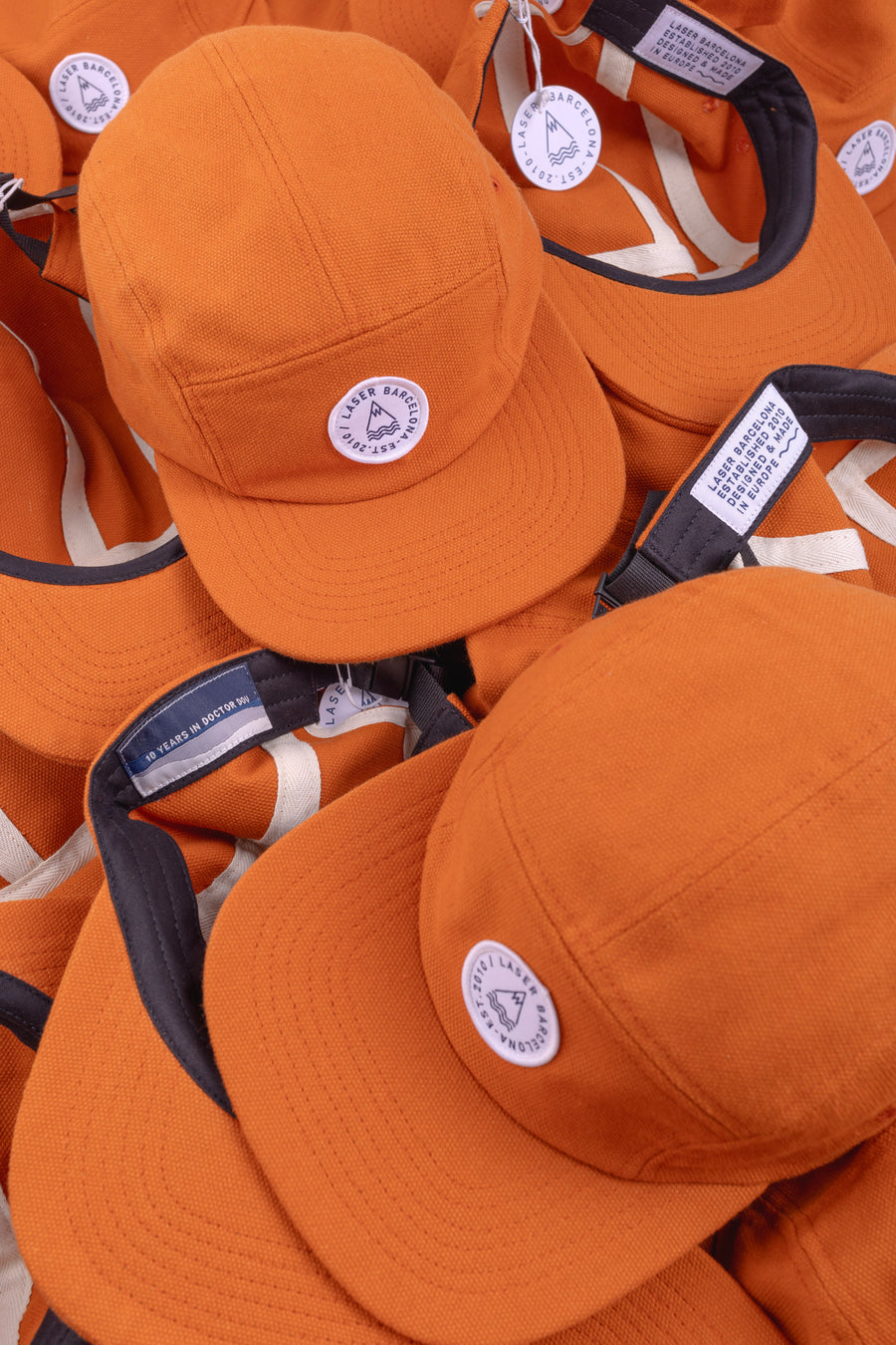 BARCELONETA 5 PANEL HAT BURNT ORANGE