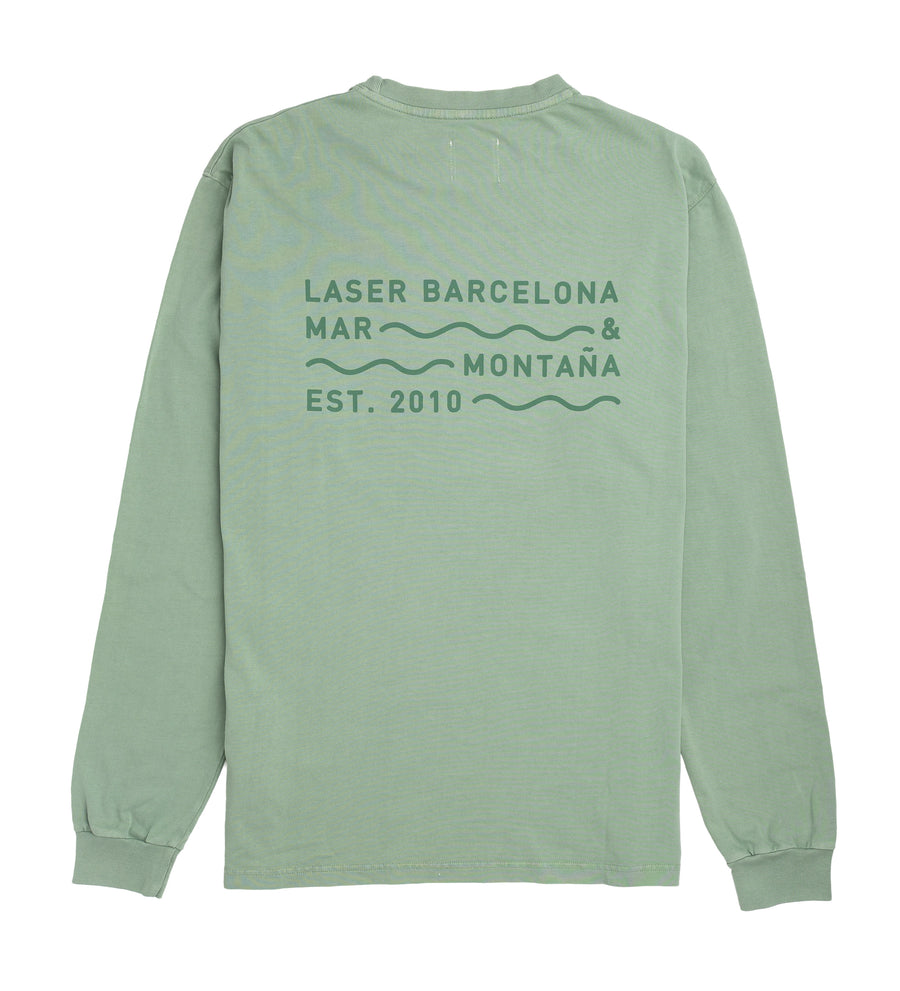 BORNE LONGSLEEVE TEE AGED BASIL