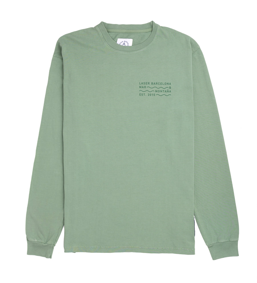 BORNE LONGSLEEVE TEE AGED BASIL