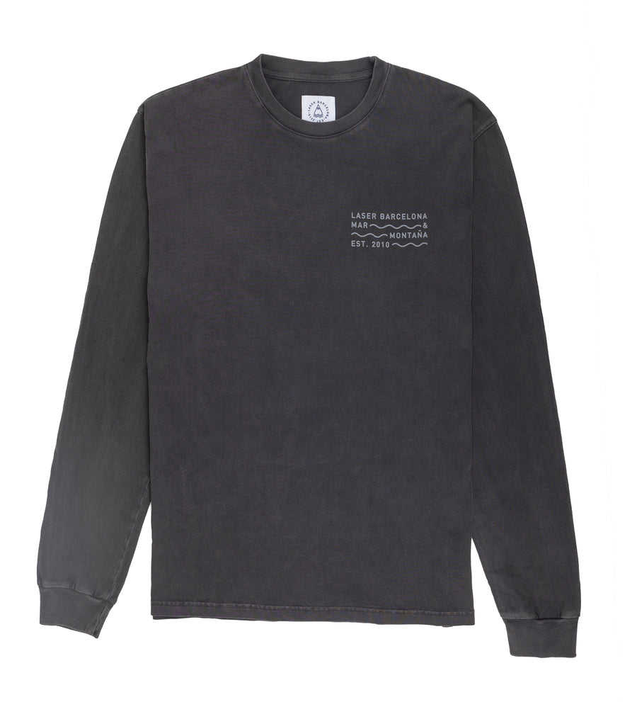 BORNE LONGSLEEVE TEE FADED BLACK