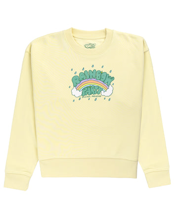 DOLORES X LASER RAINBOW PARTY CREWNECK BUTTER