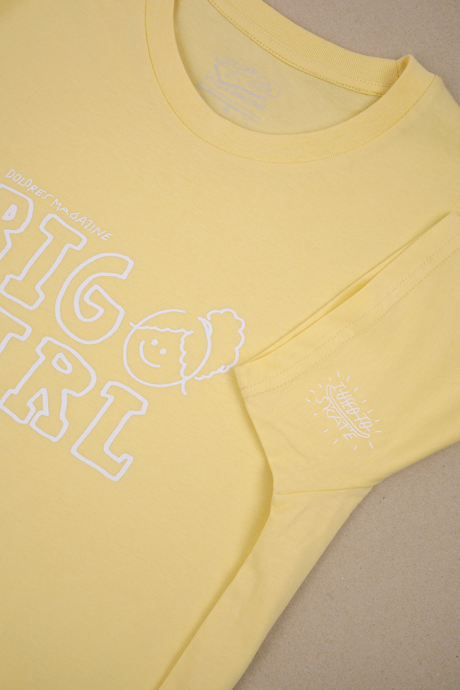 DOLORES MAGAZINE X LASER / BIG GIRL TEE BUTTER