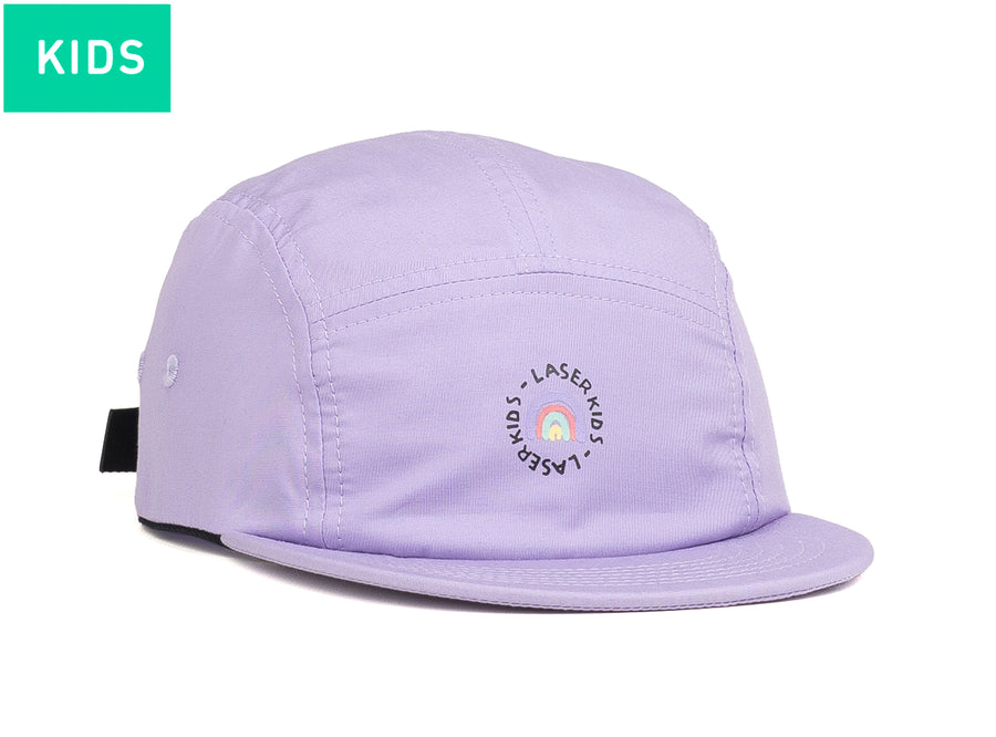 LASER KIDS 5 PANEL HAT LILAC