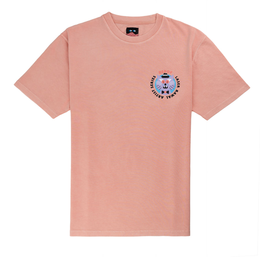 RAWAL ARTIST SERIES X HEDOF TEE PEACH