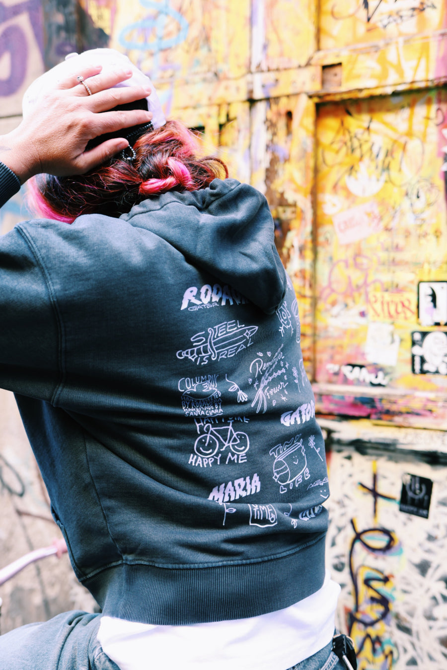 RODAGIRA OVERSIZE HOODIE FADED BLACK