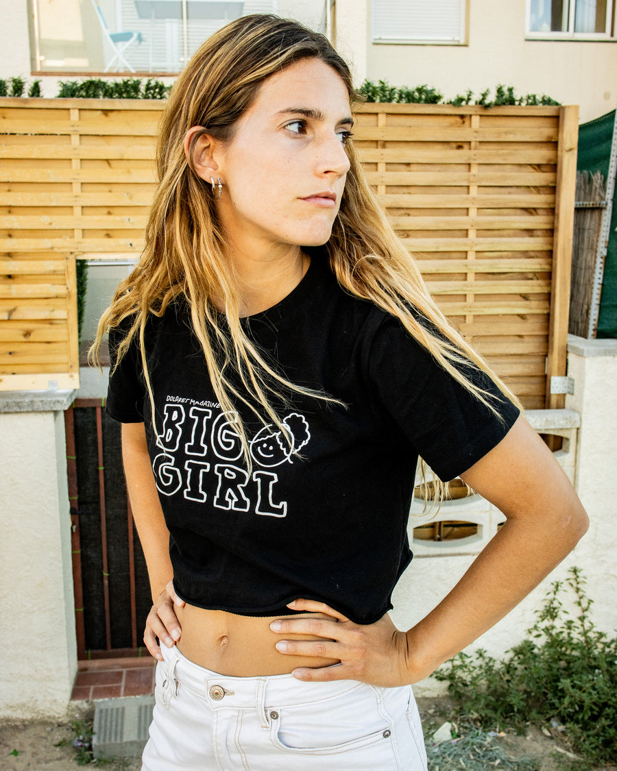 DOLORES MAGAZINE X LASER / BIG GIRL TEE BLACK