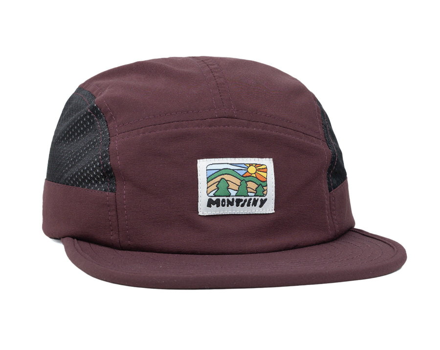 MONTSENY V2 CAMPER TECH 5 PANEL HAT PLUM