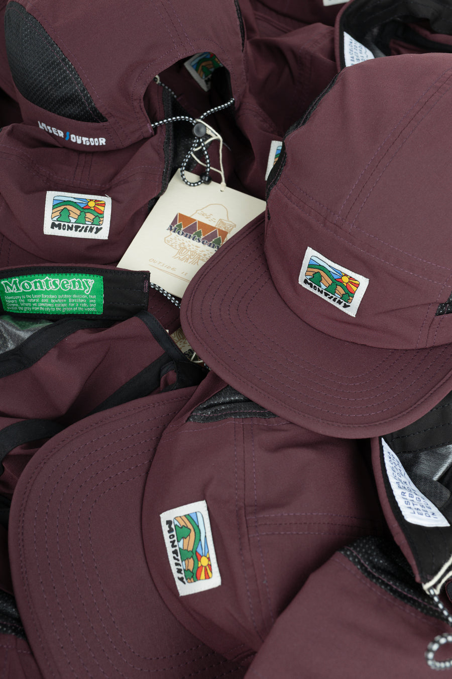 MONTSENY V2 CAMPER TECH 5 PANEL HAT PLUM