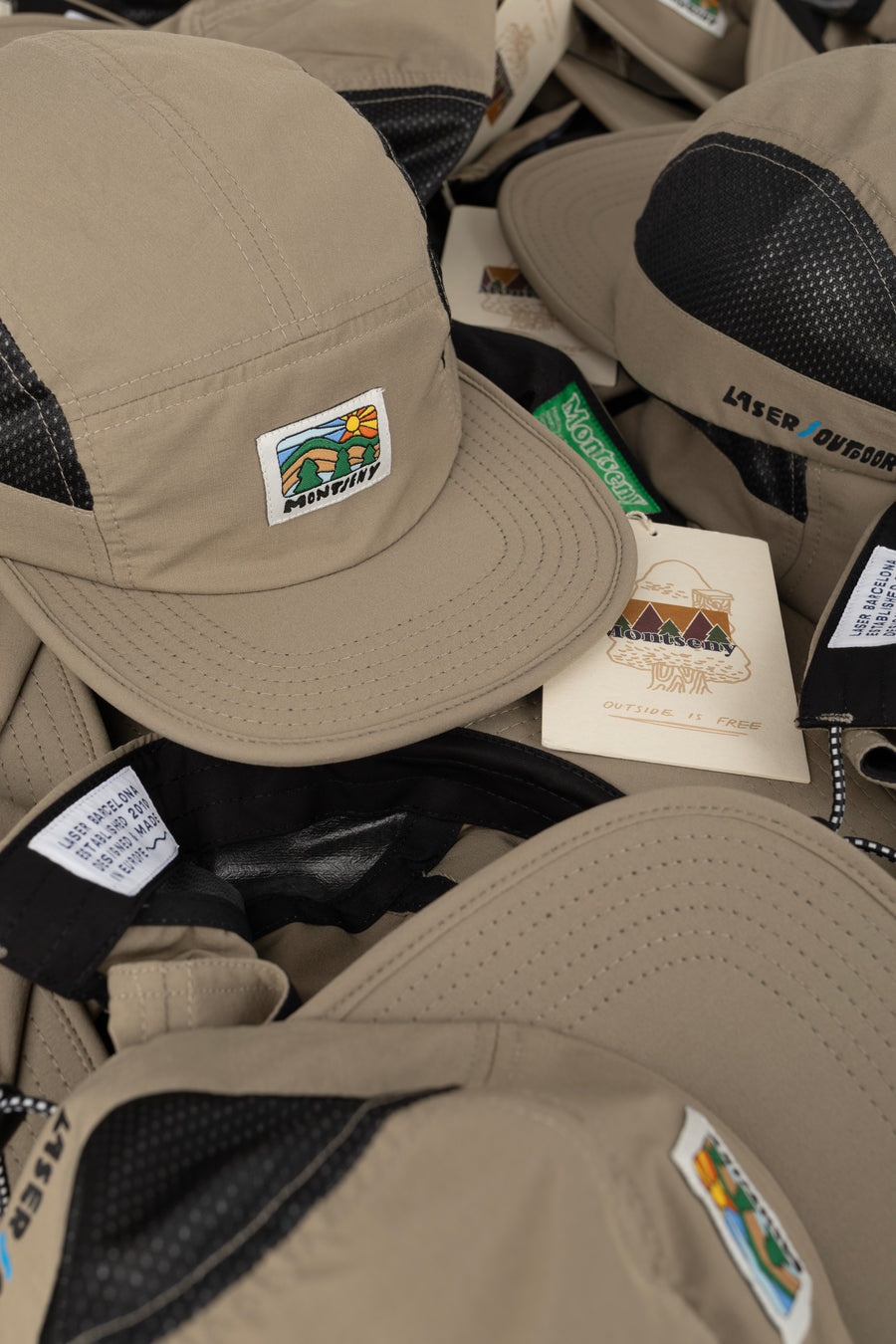 MONTSENY V2 TECH 5 PANEL HAT GRAVEL