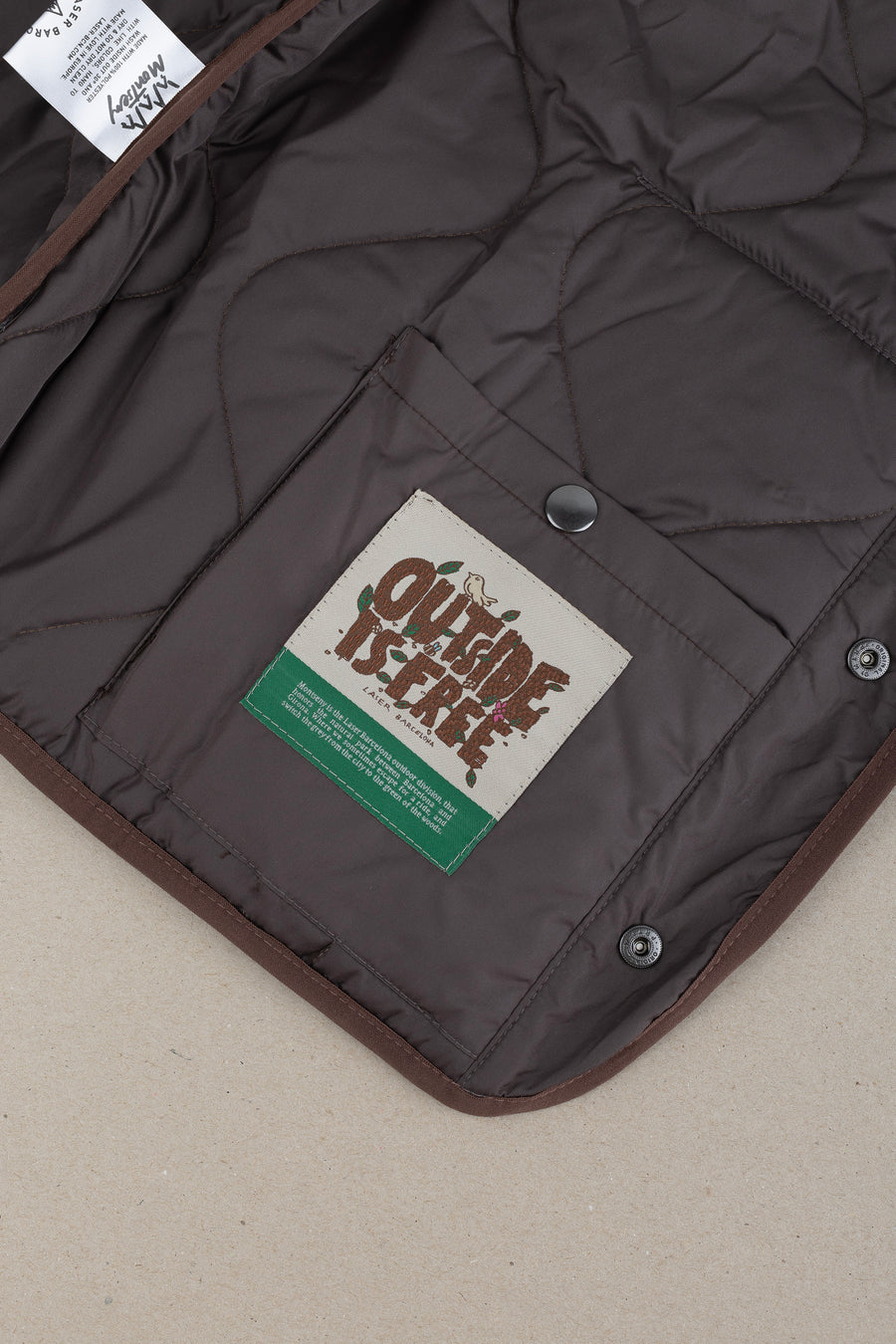 MONTSENY PADDED VEST TAUPE