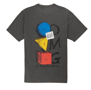 OMG BY LASER BARCELONA TEE FADED STONE