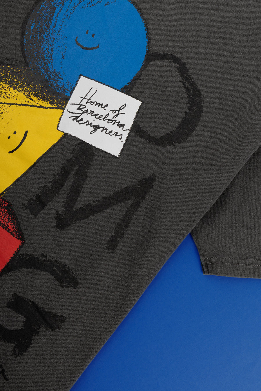 OMG BY LASER BARCELONA TEE FADED STONE