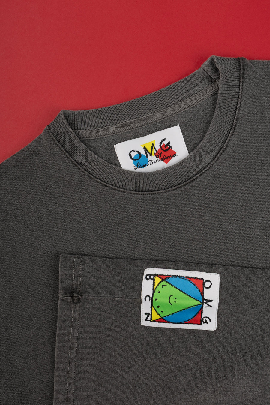 OMG BY LASER BARCELONA TEE FADED STONE