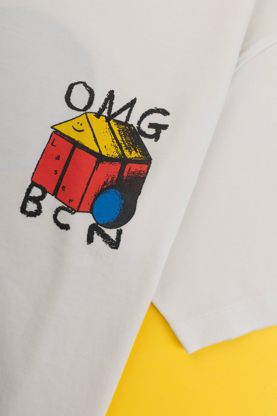 OMG BY LASER BARCELONA TEE WHITE