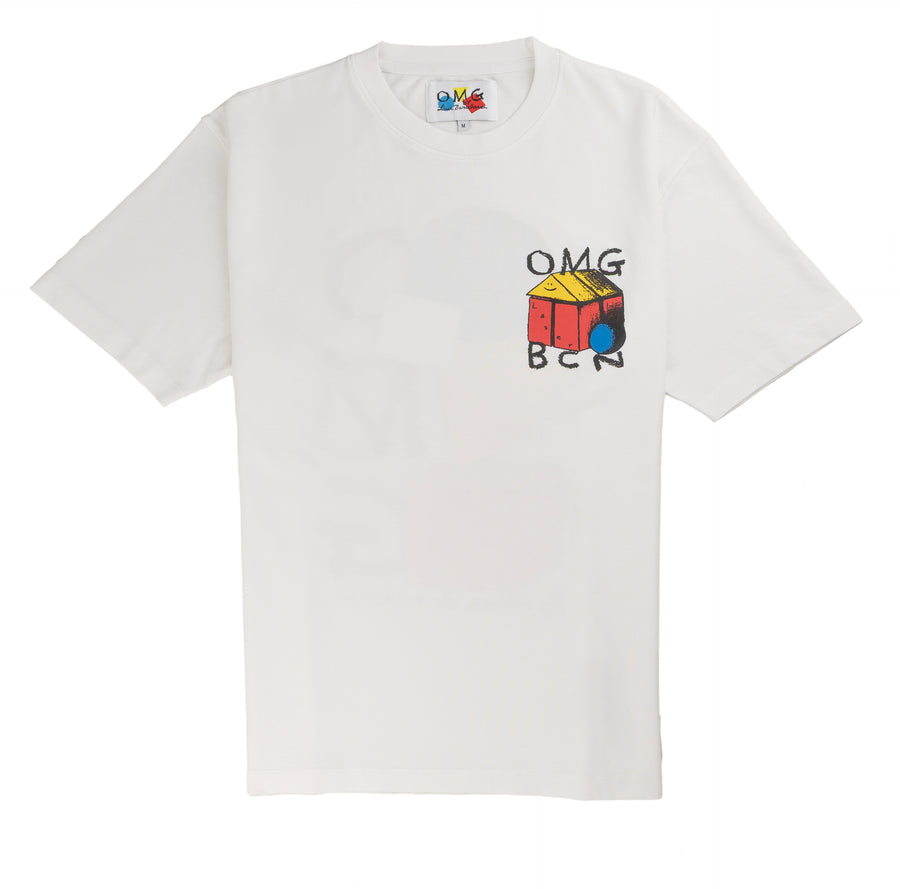 OMG BY LASER BARCELONA TEE WHITE
