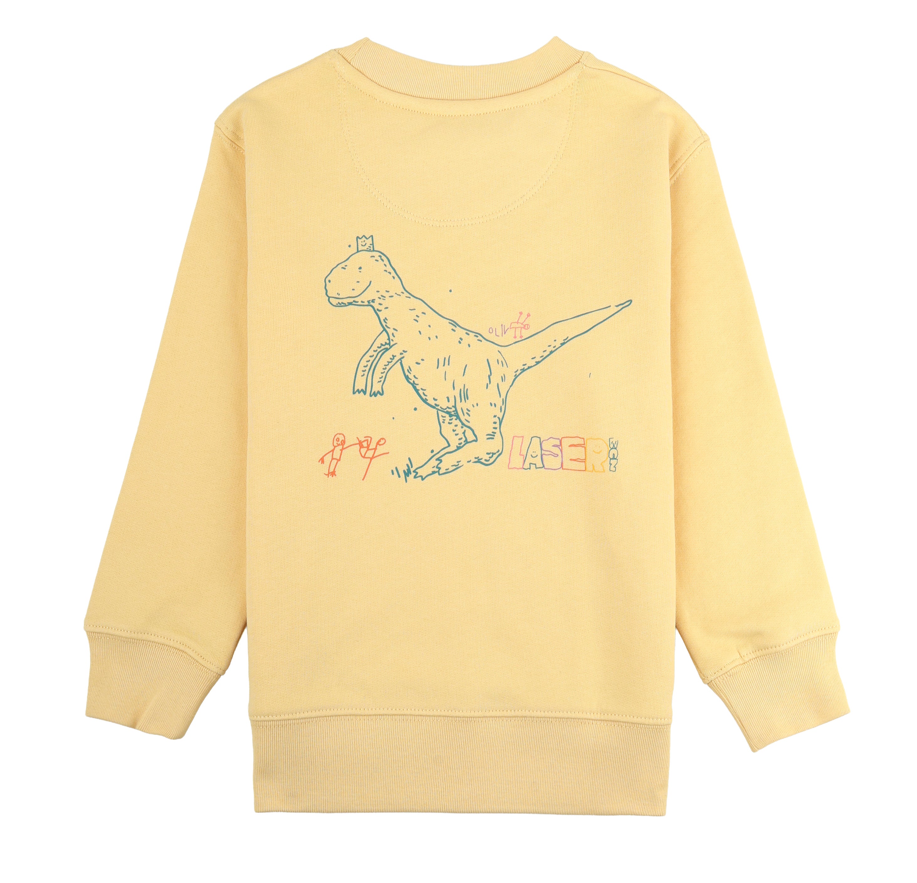 laser orange sweatshirt