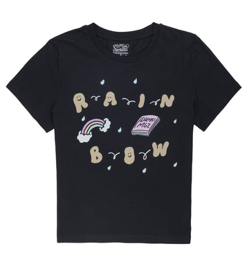 DOLORES  X LASER / RAINDOW PARTY TEE BLACK