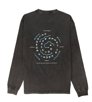 VELODROM BY LASER TRAMUNTANA LONGSLEEVE TEE BLACK