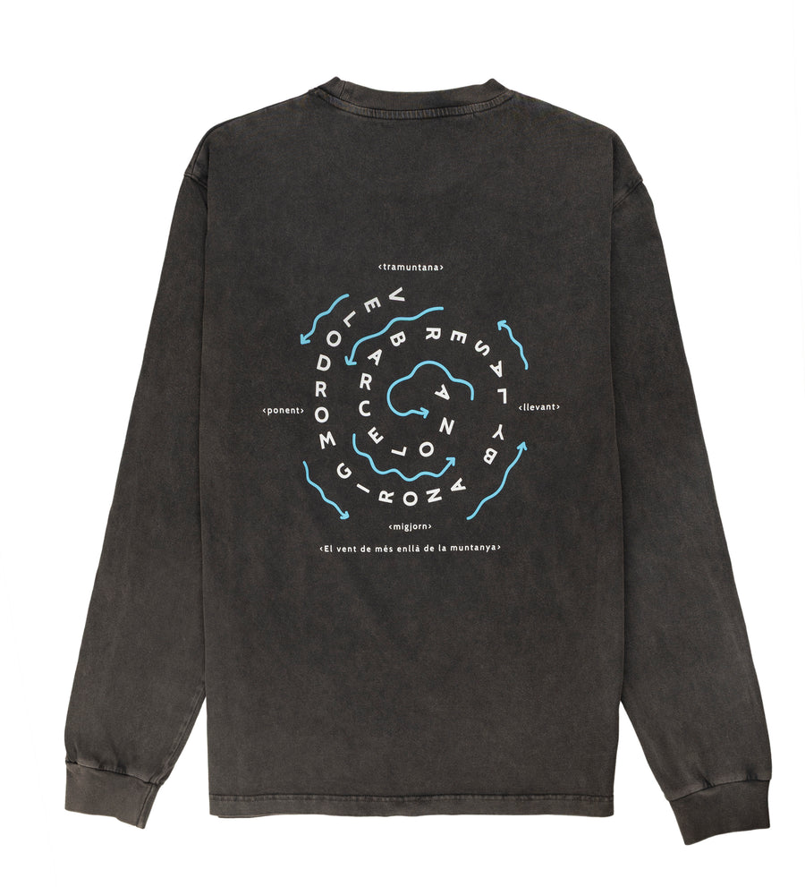 VELODROM BY LASER TRAMUNTANA LONGSLEEVE TEE BLACK