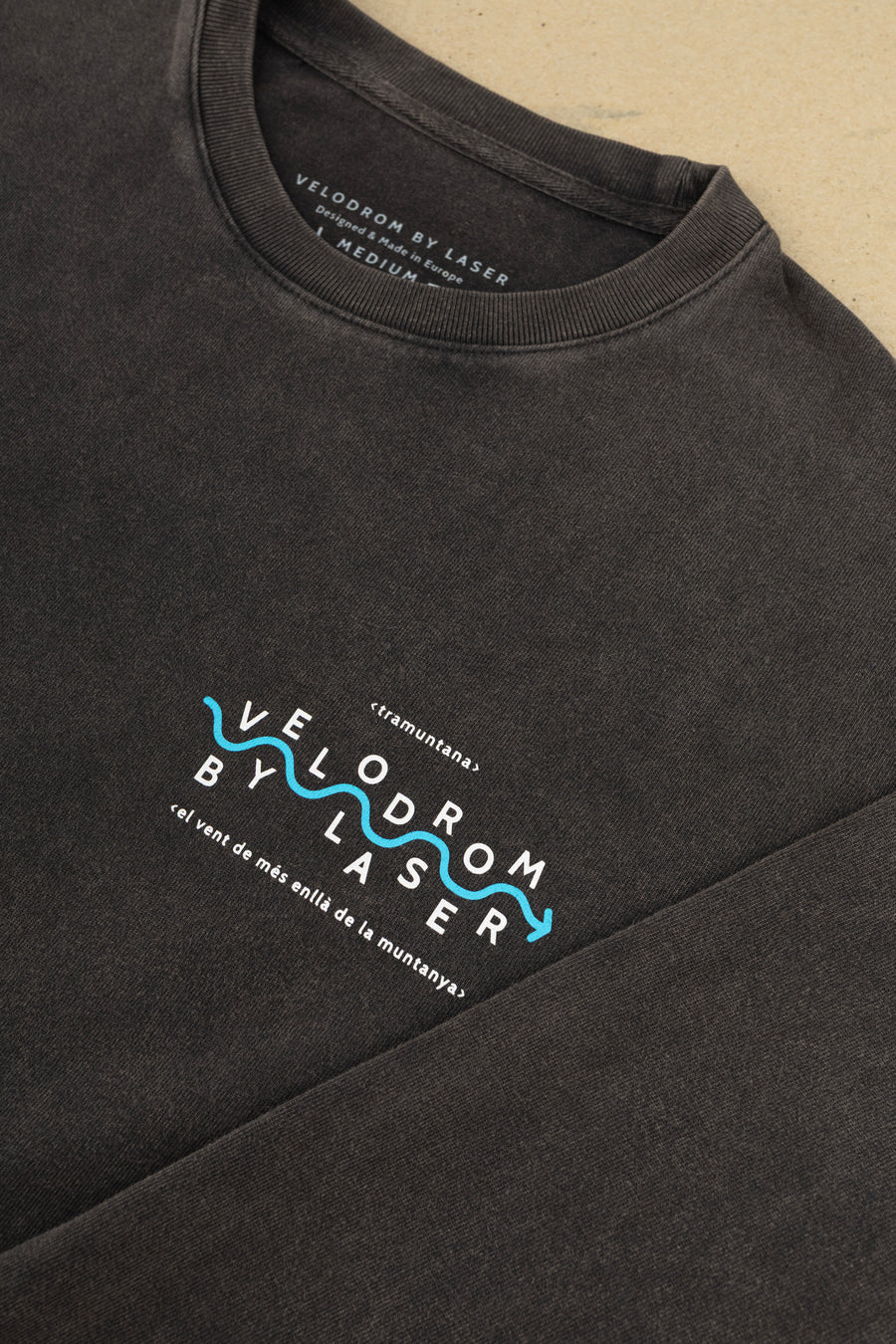 VELODROM BY LASER TRAMUNTANA LONGSLEEVE TEE BLACK