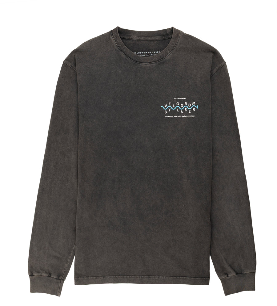 VELODROM BY LASER TRAMUNTANA LONGSLEEVE TEE BLACK