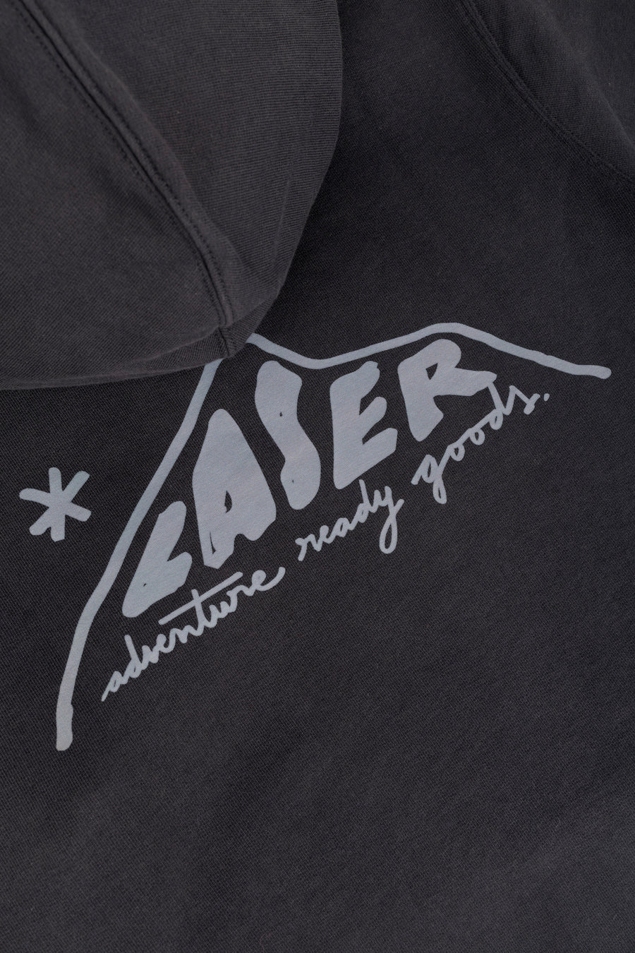 TRAIL OVERSIZE HOODIE FADED BLACK