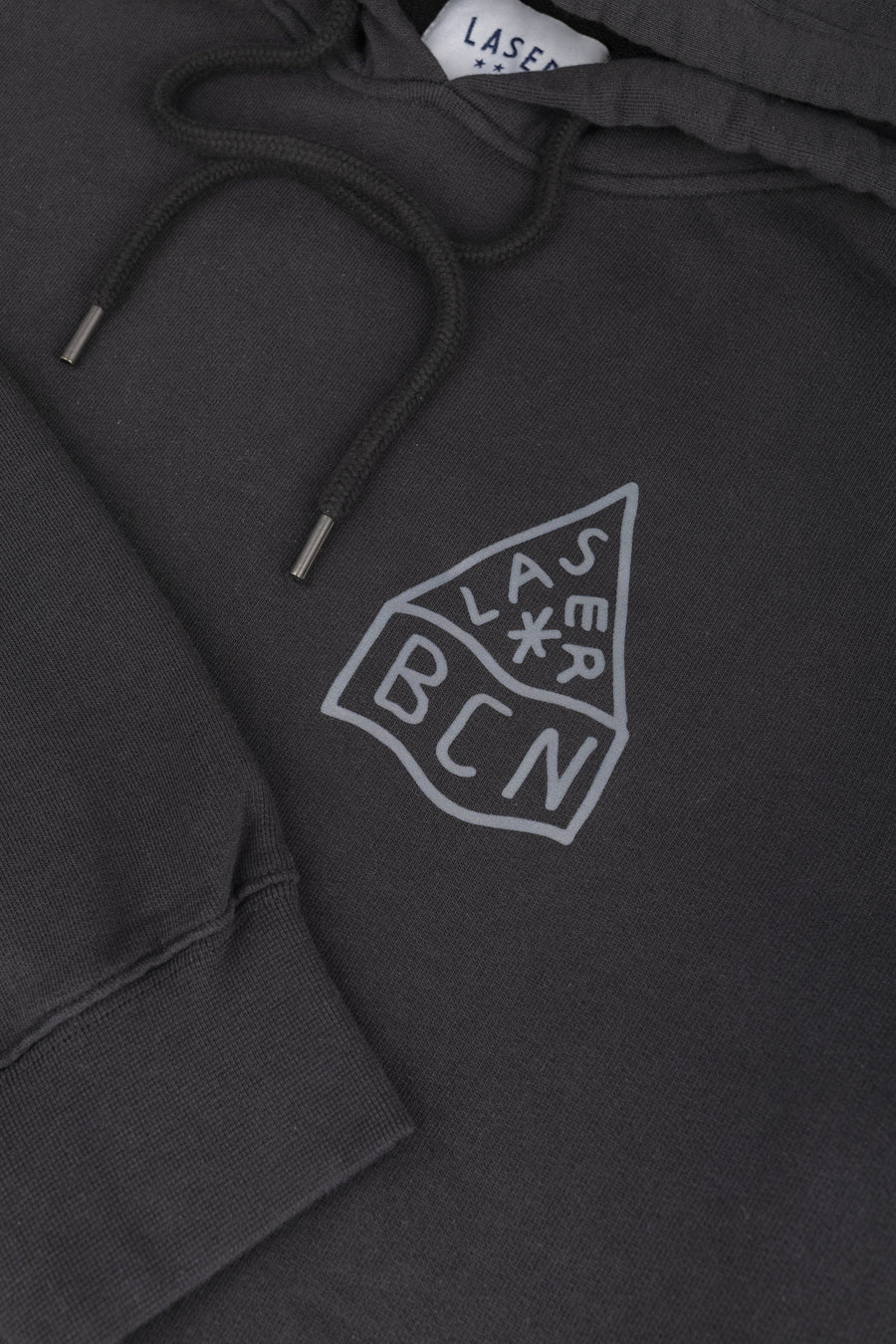 TRAIL OVERSIZE HOODIE FADED BLACK