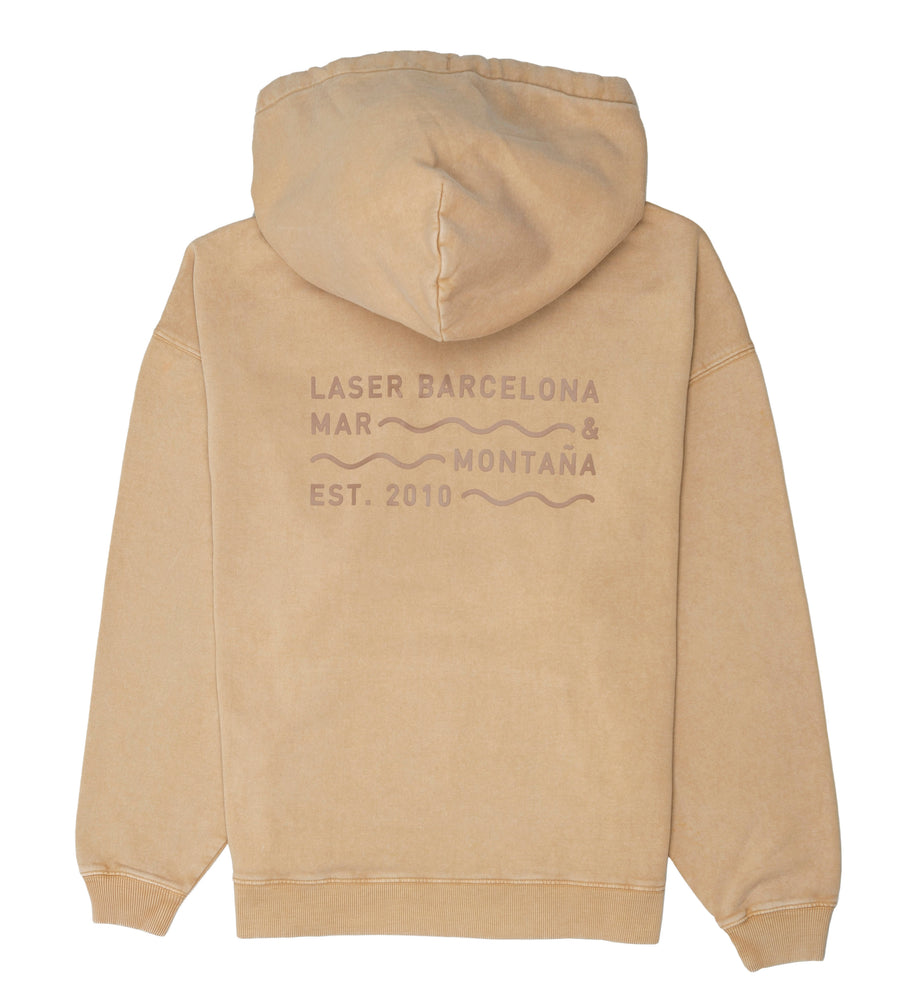 BORNE OVERSIZE HOODIE FADED SAND