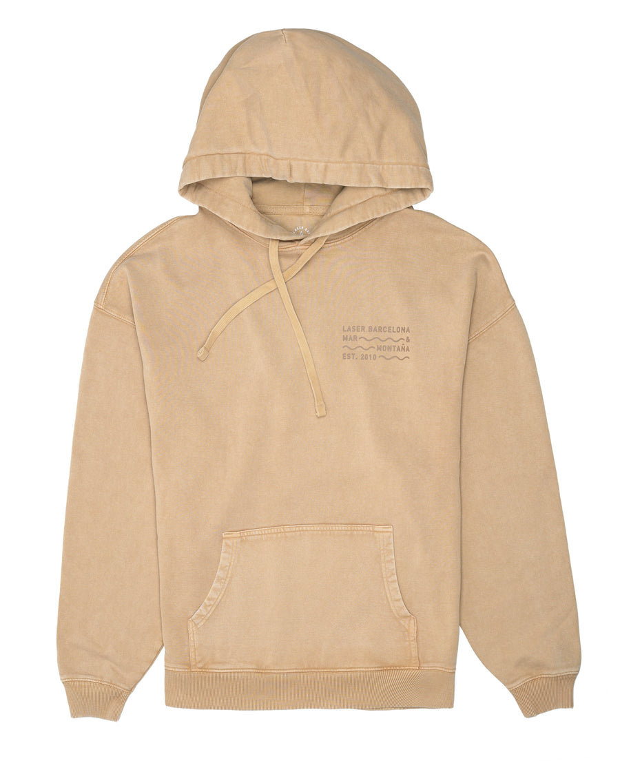 BORNE OVERSIZE HOODIE FADED SAND