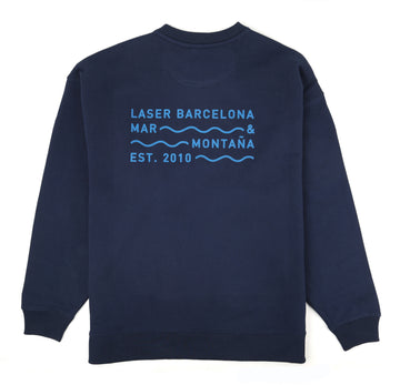 BORNE OVERSIZE CREWNECK MIDNIGHT