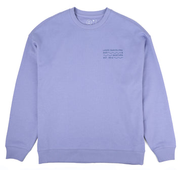 BORNE OVERSIZE CREWNECK LAVENDER