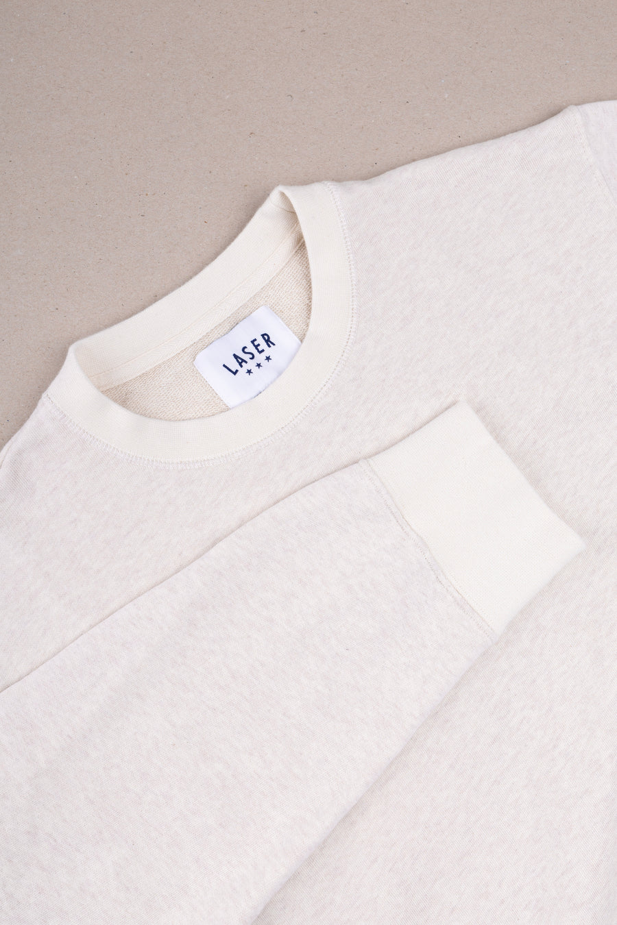 BORNE CREWNECK HEATHER OAT