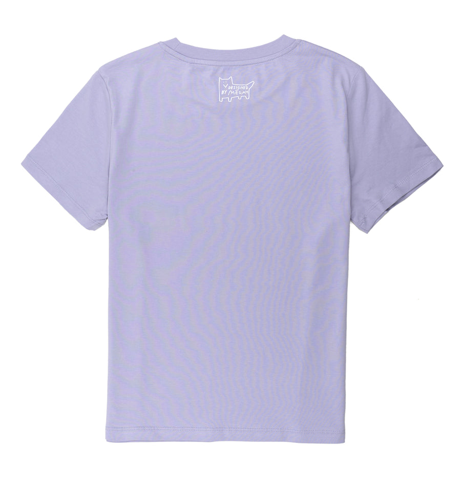 DOLORES  X LASER / RAINBOW PARTY TEE LILAC