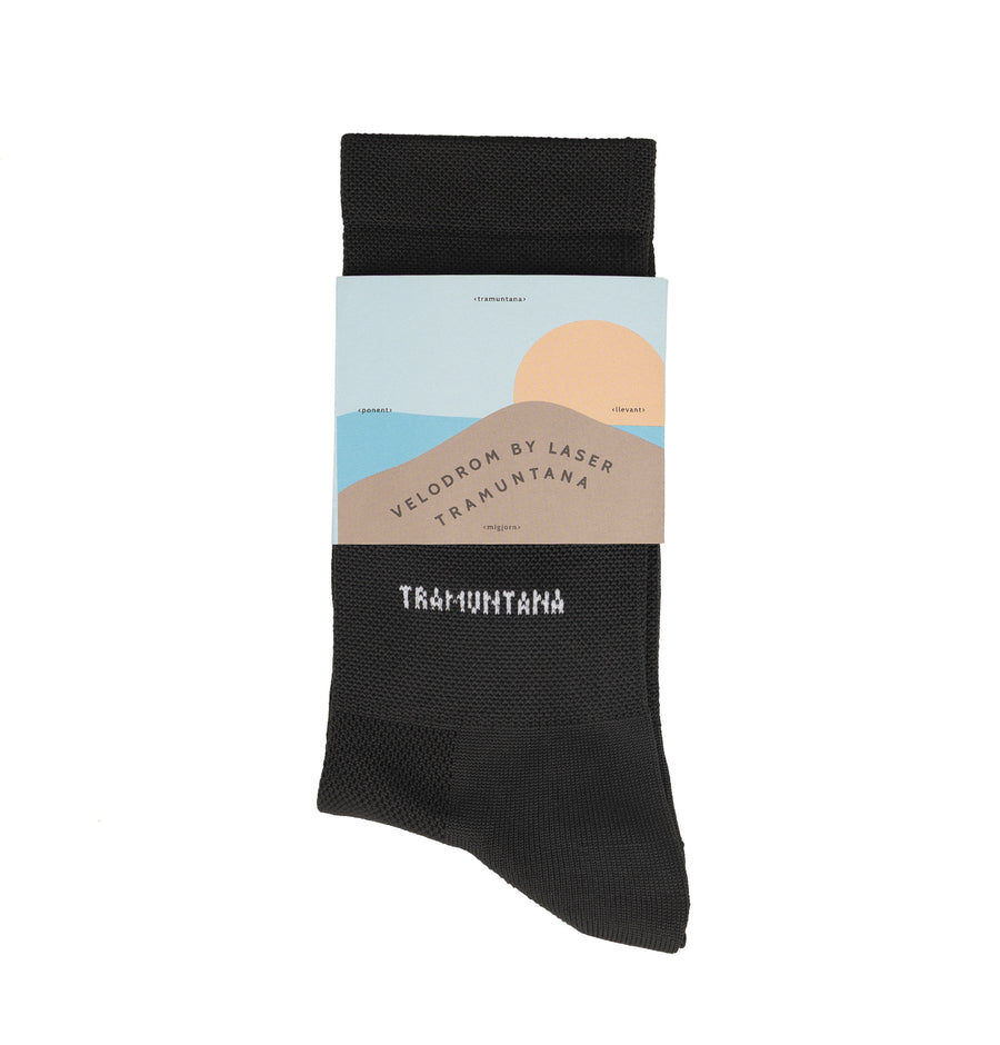 VELODROM BY LASER TRAMUNTANA PERFORMANCE BLACK SOCK