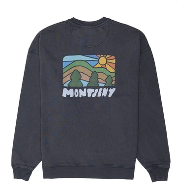 MONTSENY OVERSIZE CREWNECK FADED BLACK