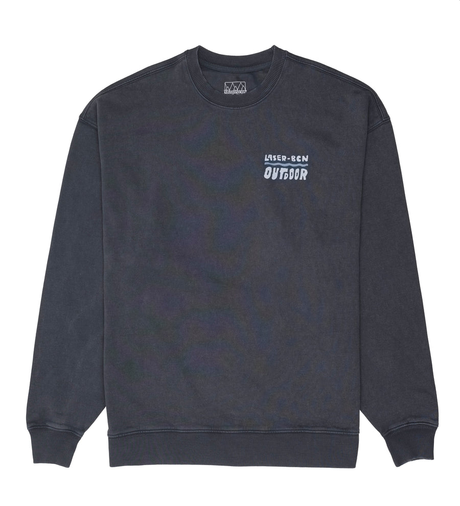 MONTSENY OVERSIZE CREWNECK FADED BLACK