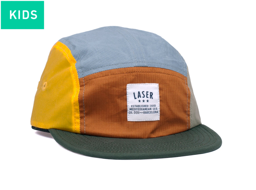 BORNE RIPSTOP OFF-CUTS PACKABLE 5 PANEL HAT KIDS