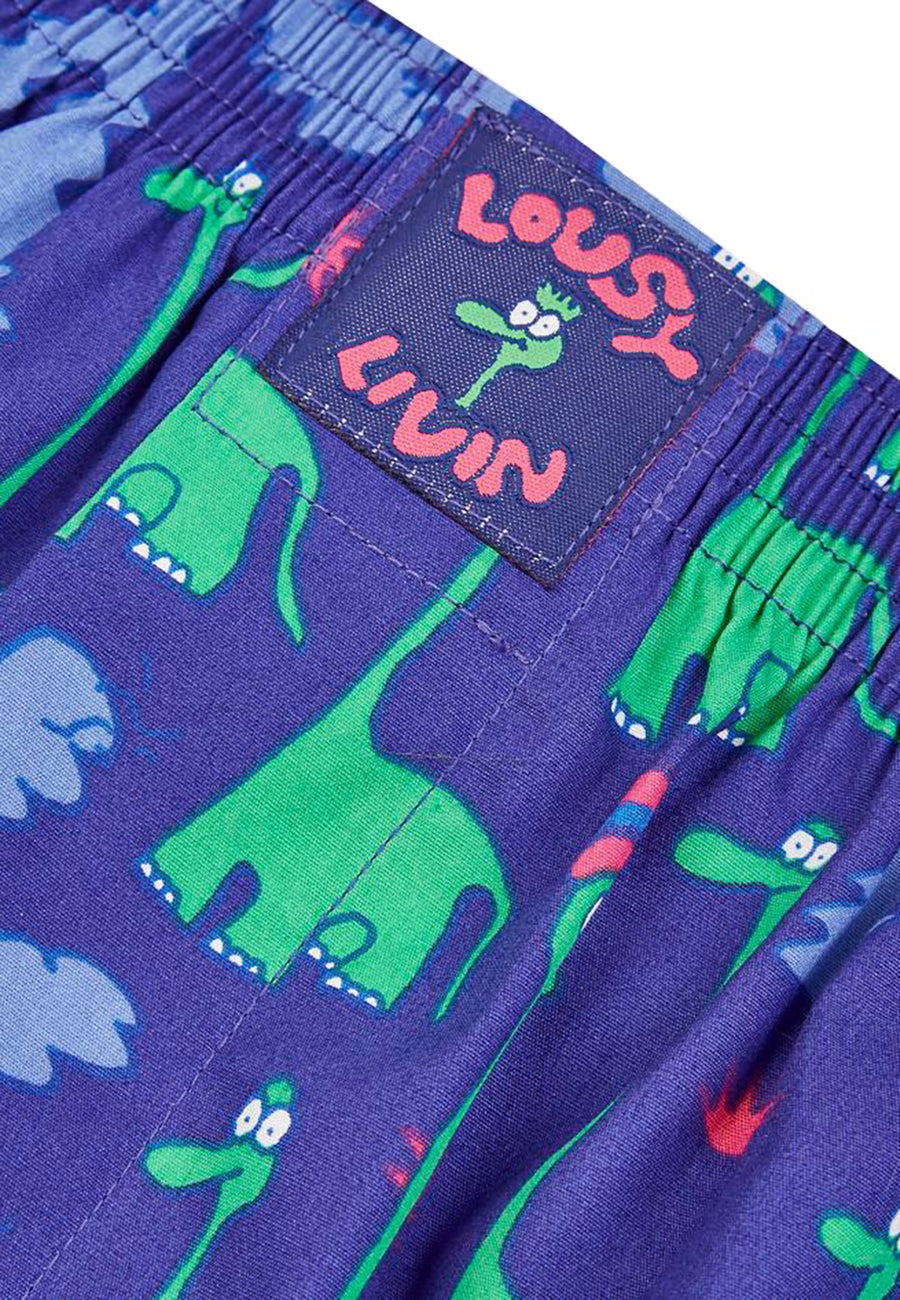 LOUSY LIVIN BOXERS DINOS VIOLET
