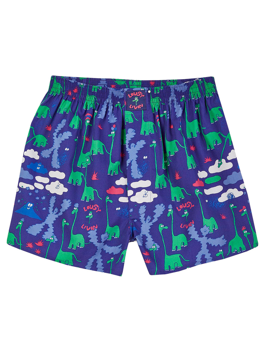 LOUSY LIVIN BOXERS DINOS VIOLET