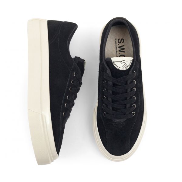 STEPNEY WORKERS CLUB DELLOW SUEDE BLACK