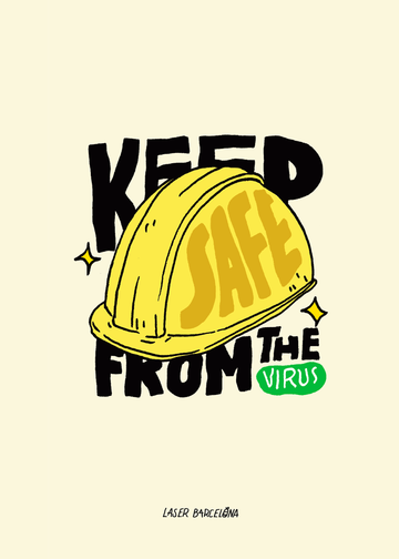 KEEP SAFE FROM THE VIRUS PRINT